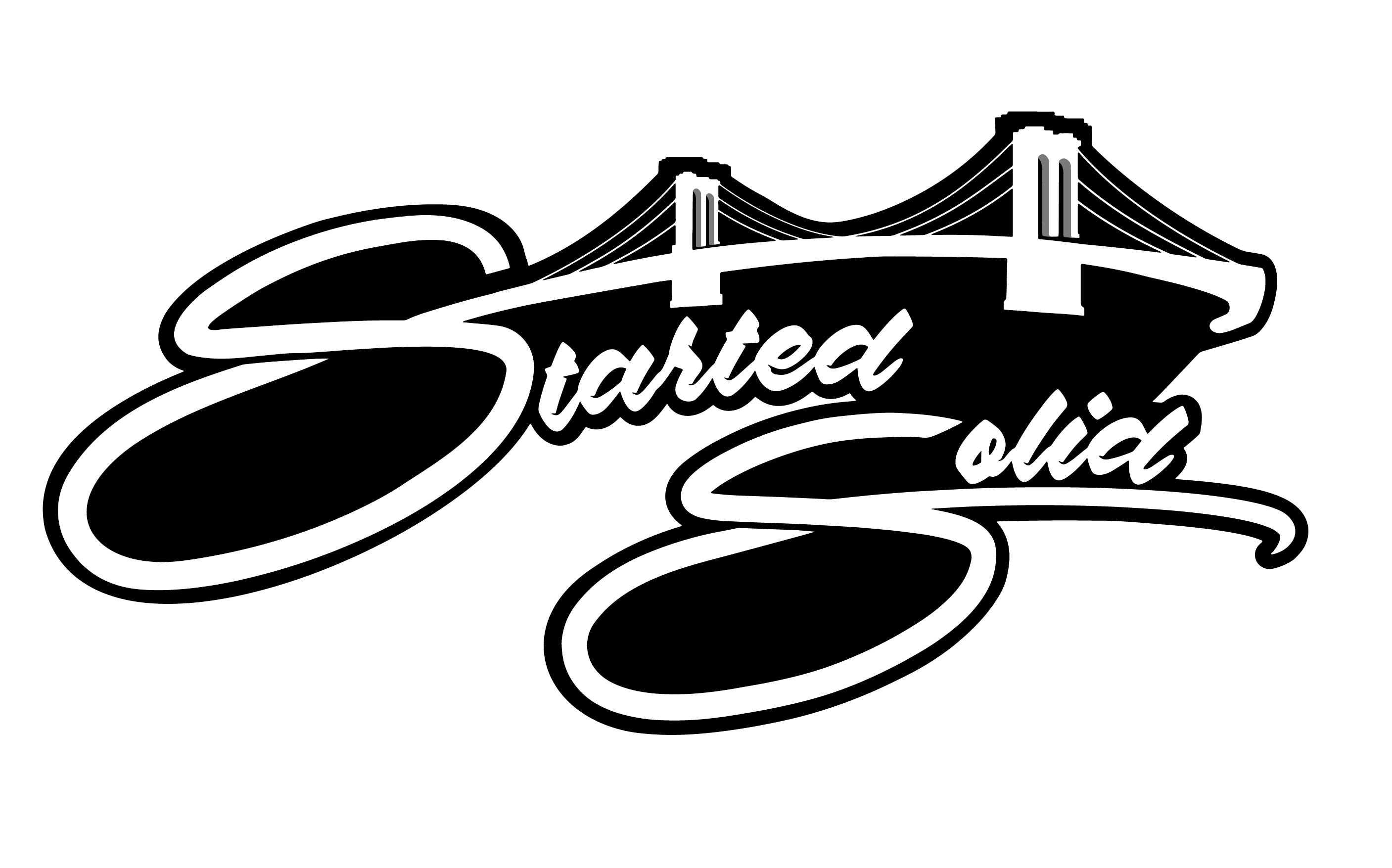 SS Bridge Black on White now background